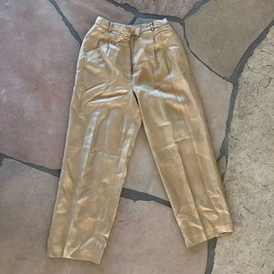Talbots 100% Silk petite size 2 pants